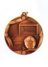 Медаль MD 613/AS футбол ― НАГРАДЫ ТУТ - магазин наград, кубков, медалей, подарков.
