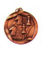 Медаль MD 650/AS шахматы ― НАГРАДЫ ТУТ - магазин наград, кубков, медалей, подарков.